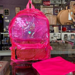 Pink Rave Vinyl Backpack